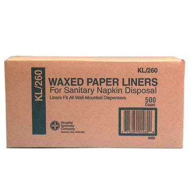 Waxed craft sanitary disposal bags